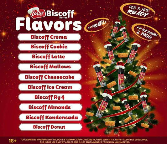 Lotuz Biscoff Freebase 60ml 50/50 E-Liquid Vape Juice