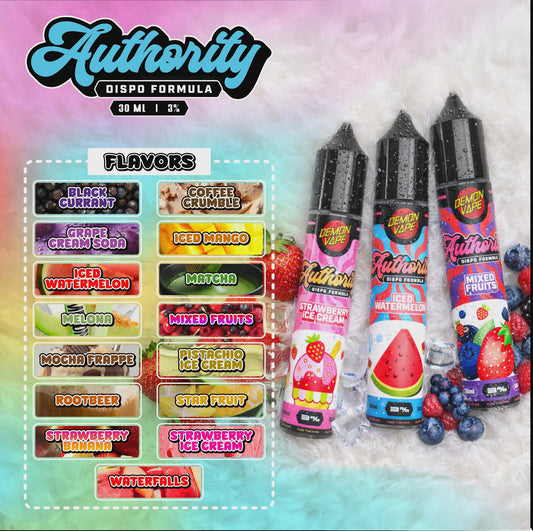 Authority Pod Formula by Demon Vape 30ml 30mg E-Liquid Vape Juice
