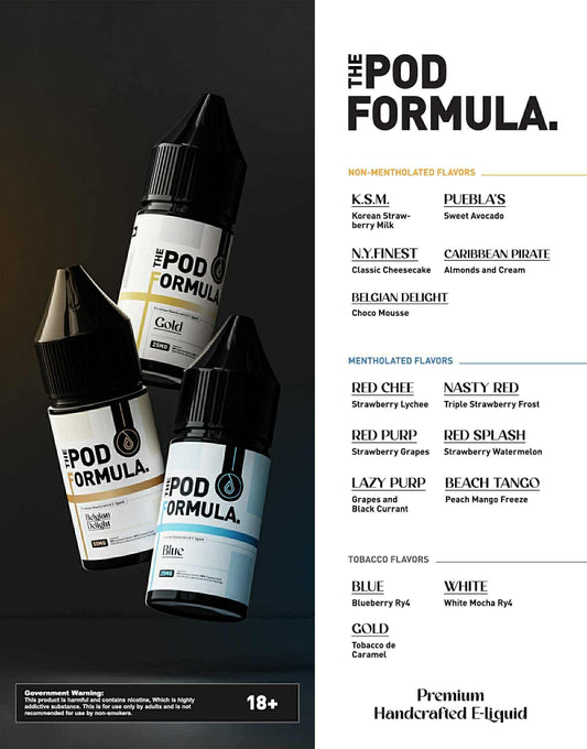 The Pod Formula by Onurbz 30ml 25mg E-Liquid Vape Juice