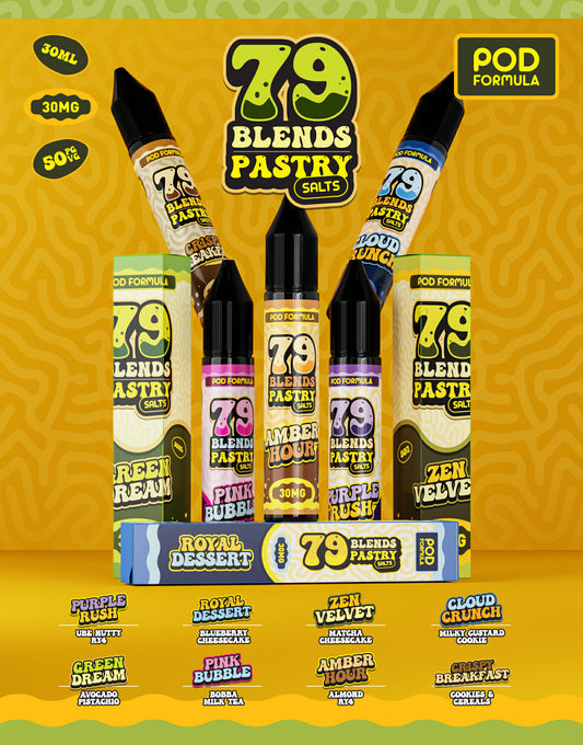 79 Blends Pastry Pod Formula 30mg E-Liquid Vape Juice