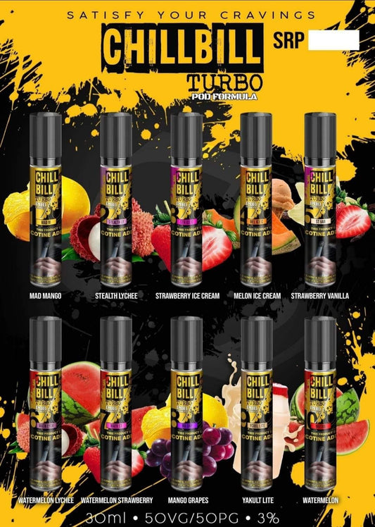 Chill Bill Pod Formula 3% 30ml E-Liquid Vape Juice