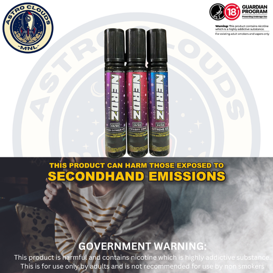 Vapornerdz Nerdz Pod Formula 30ml 25mg Saltnic E-Liquid Vape Juice