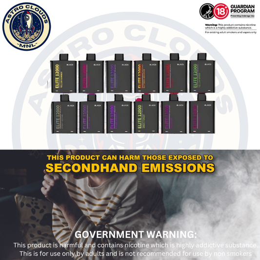 XBlack Elite V2 12k Puffs Prefilled Pod