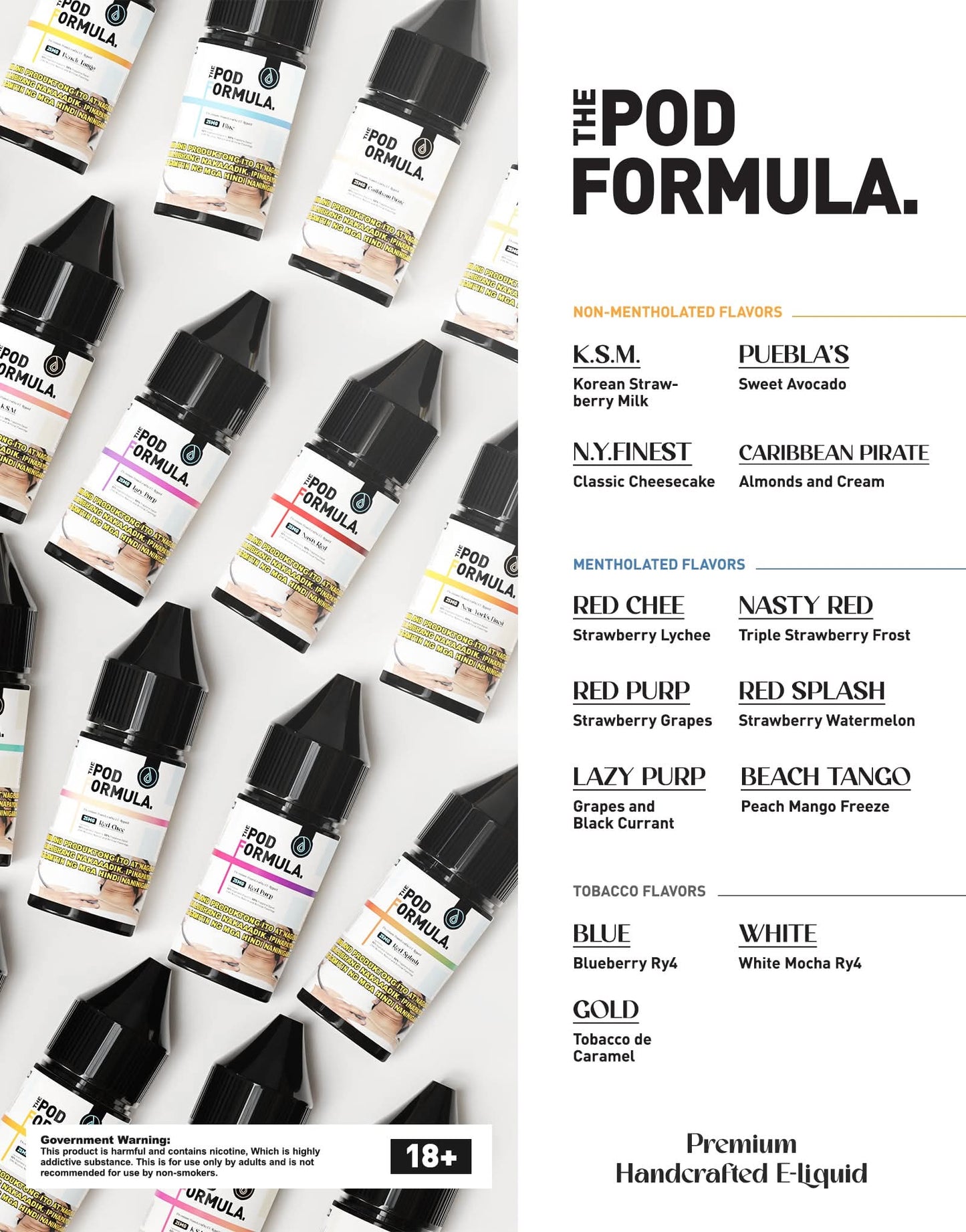 The Pod Formula by Onurbz 30ml 25mg E-Liquid Vape Juice