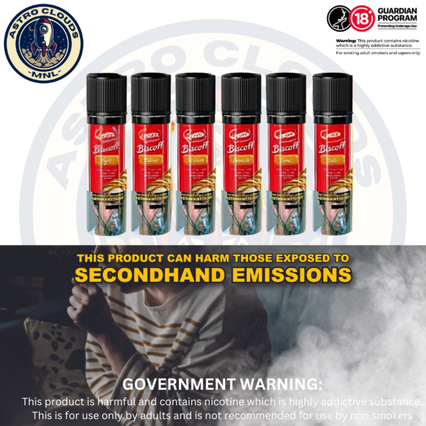 Biscoff Freebase 60ml 50/50 E-Liquid Vape Juice