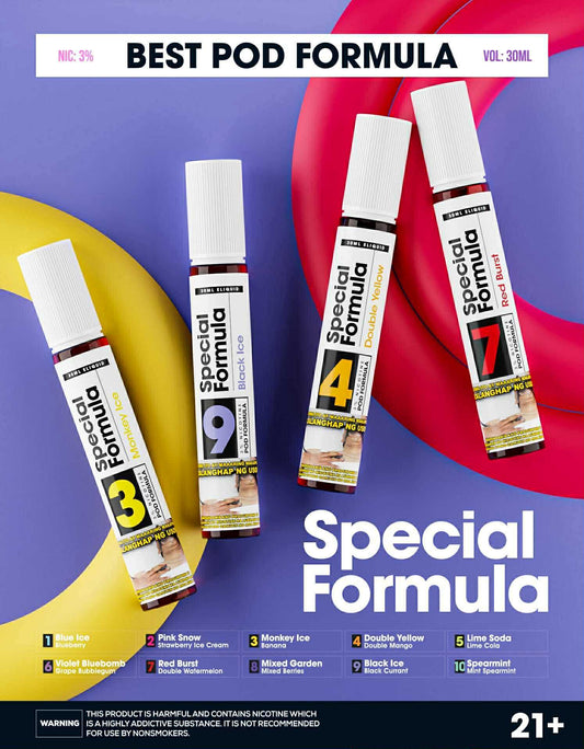 Special Formula 30ml 30mg Pod Formula E-Liquid Vape Juice